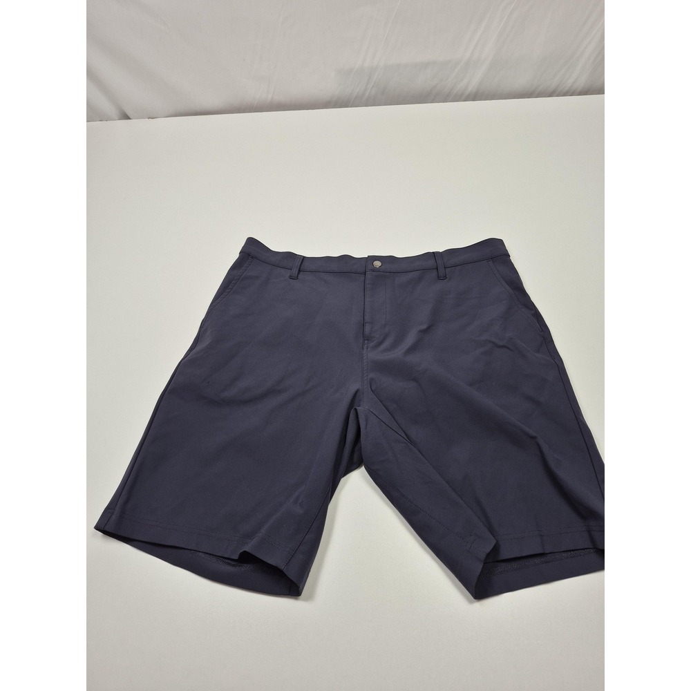 State & Liberty Tech Shorts Mens 40 Blue 10 Inseam Athletic Golf Performance